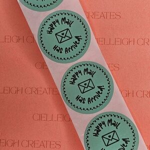 Happy Mail Has Arrived Packaging Sticker Label